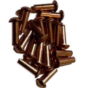 Nitter 1,5 X 5,0 mm.20 Stk.  Kobber.