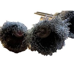 Stlbrste  12/16 mm. skaft 2,9 X 35 mm. 5 stk.