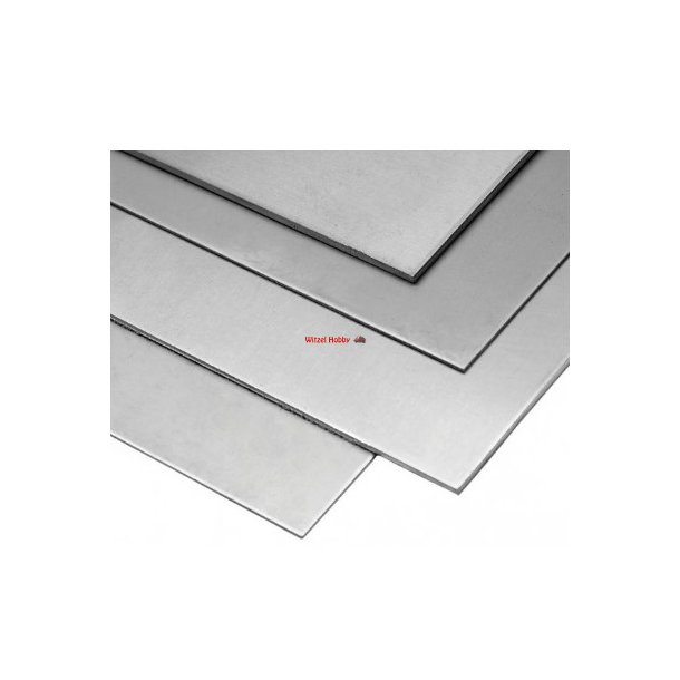  Aluminiumplade  200 X 400 mm. Fra 0,3 til 2,0 mm.