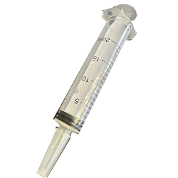 Engangssprjte med lige spids. 20 ml. 1 stk.