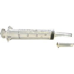 Engangssprjte med lige spids. 20 ml. 1 stk.