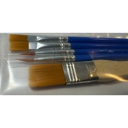 Lim Pensler 2 runde 2 flade 1 stor flad Nylonhr.