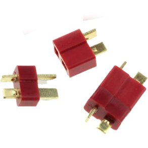 T-stik han og hunstik Deans-stik til batterier. Universel pasform til FPV- og droneapplikationer.