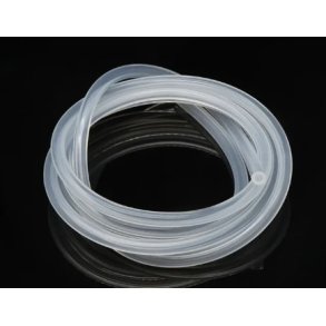 Silikoneslange 1 m.  5mm. udvendig 3 mm. indvendig transparent. 