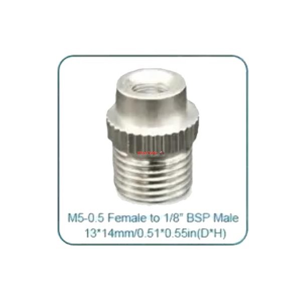Adapter til Aztec, M4 til nye slanger med 1/8 " gevind  SPARMAX Airbrush adapter Aztec, M4