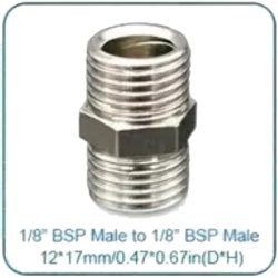  Slange adapter 1/8 " til 1/8 " til Airbrush slange forlngelse. 