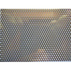 Messingplade med 6 kant huller