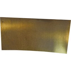 Drk plade Messingplade. 0,3 mm. 100 mm X 200 mm. ( Spor H0 )