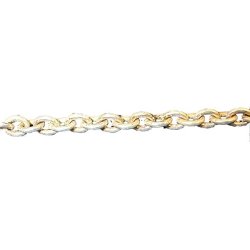 Jernk�de s�lv farve 2000 mm. ( 10 Led 23 mm tr�d 0,8 mm)