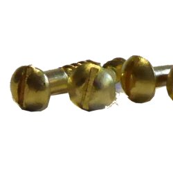Trskruer messing 1,6 X 12 mm. 