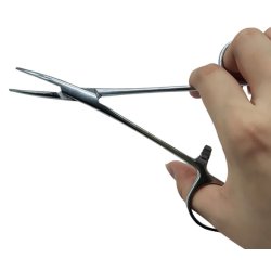 Tang af rustfrit stl ls. buet spids.