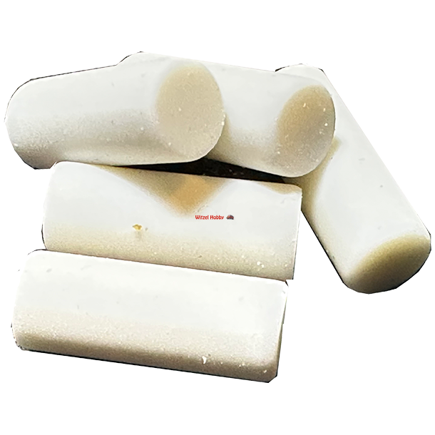 Viskel�der. Rundt � 4,5 mm. L�ngde 11,5 mm. 5 stk. Til stift blyant med tynde stifter.