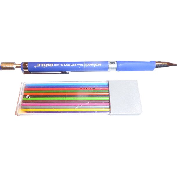 Arkitekt pencil 2 mm. med farve stifter.