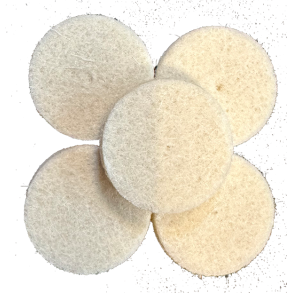 Polerskiver af filt 25 X 6 mm 5 stk. 
