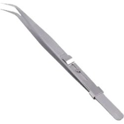 Pincet med ls Krum spids.