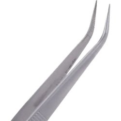  Pincet med ls Krum spids.