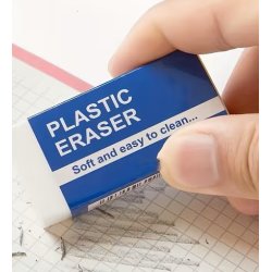  Viskel�der.   37 X 18 X 8 mm. L�ngde, breder, h�jde. 1 stk.