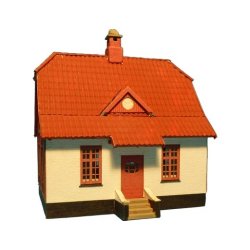 Camilla &amp; Esbens hus med tegltag