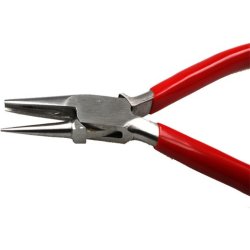 Kombinationstang,  konkav, rund, lngde 130 mm.