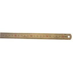 Lineal 20cm i  rustfrit stl