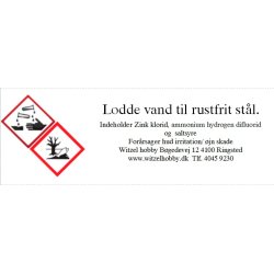 Loddevand / flus til rustfrit stl.
