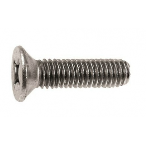 Under snket / flad hoved Maskinskruer Rustfri A2