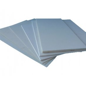 Polystyrenplade, hvid, opskummet