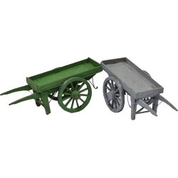 Trkvogne type 1, 2 stk.  1:87