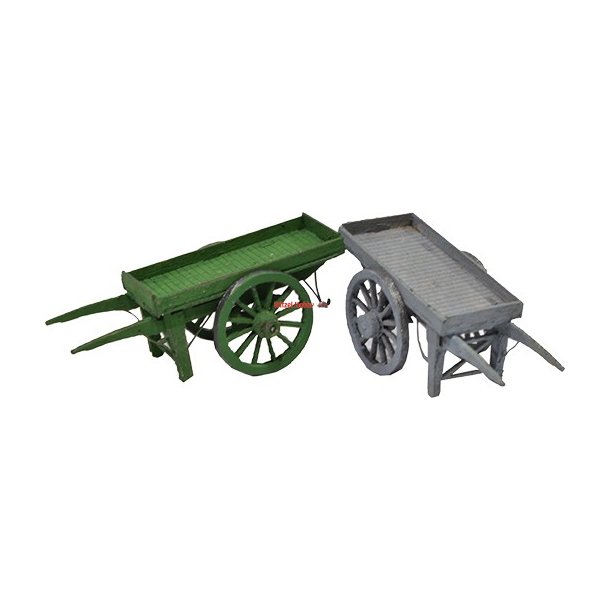 Trkvogne type 1, 2 stk.  1:87