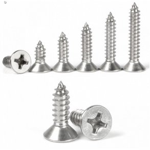 Trskruer undersnket Rustfri A2