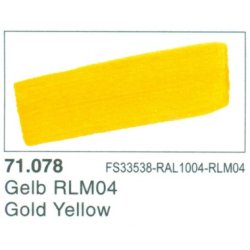 Vallejo Model Air nr. 71.078  Gold Yellow.  17 ml.