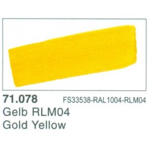 Vallejo Model Air nr. 71.078  Gold Yellow.  17 ml.