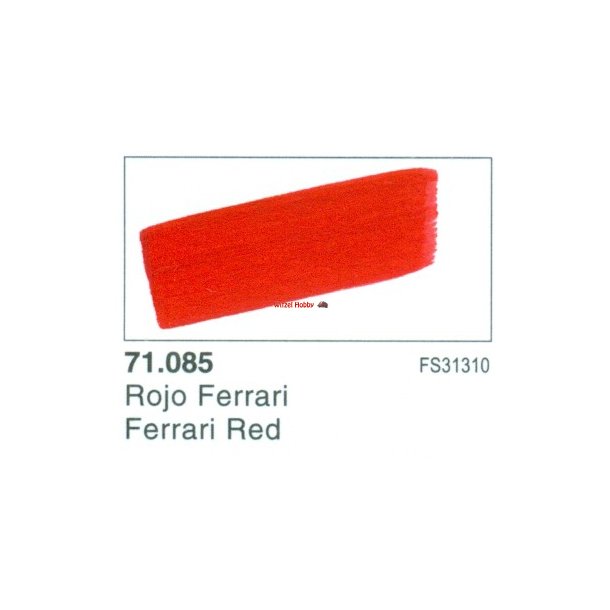 Vallejo Model Air nr. 71.085  Ferrai Red.