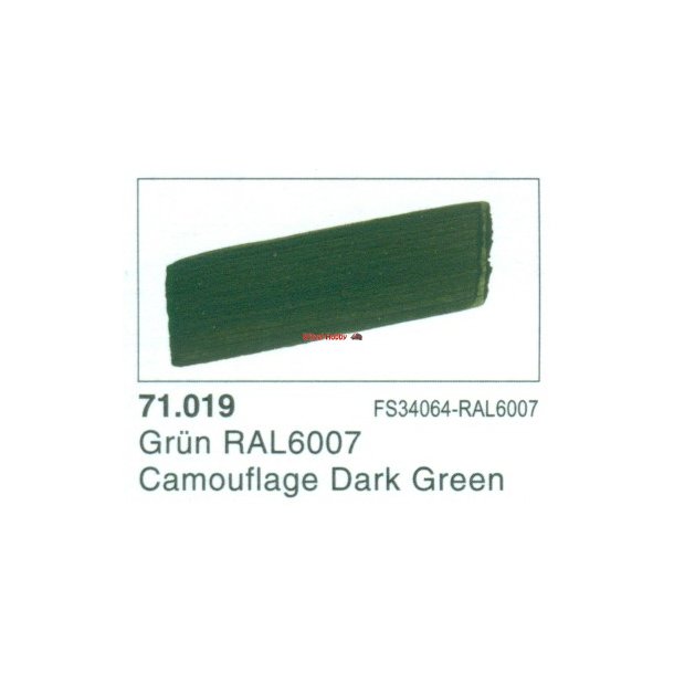 Vallejo Model Air Nr. 71.019 Camouflage Black Green  17 ml.