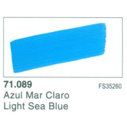Vallejo Model Air nr. 71.089  Light Sea Blue. 17 ml..