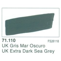 Vallejo Model Air nr. 71.110  UK Extra Dark Sea Grey. 17 ml.