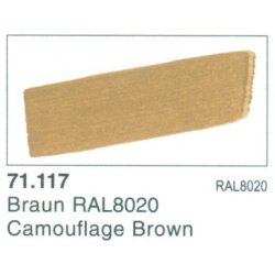 Vallejo Model Air nr. 71.117 Camouflage Brown.