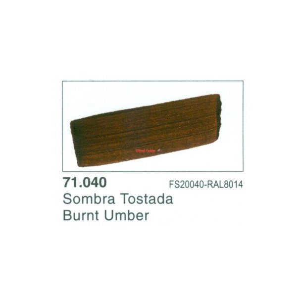 Vallejo Model Air nr. 71.040 Burnt Umber 17 ml.