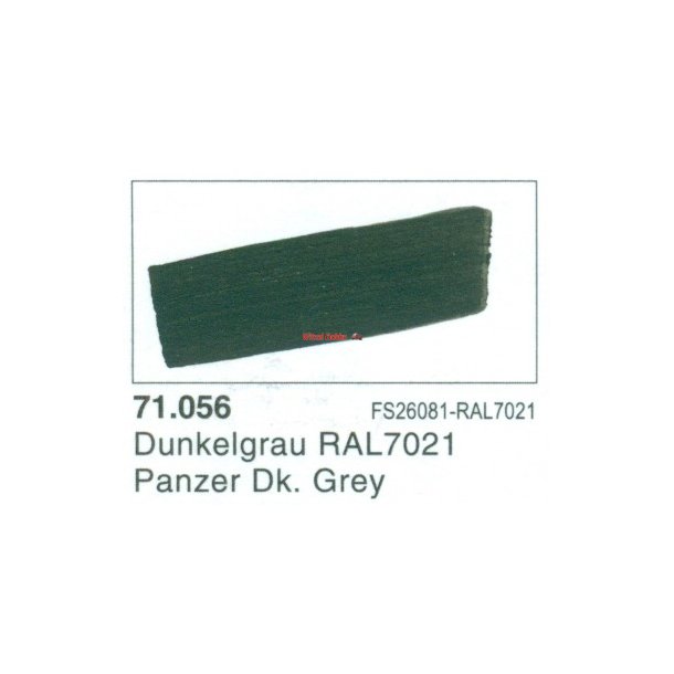 Vallejo Model Air nr. 71.056 Panzer Dark Grey 17 ml.