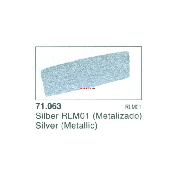 Vallejo Model Air nr. 71.063 Silver Metallic  17 ml.